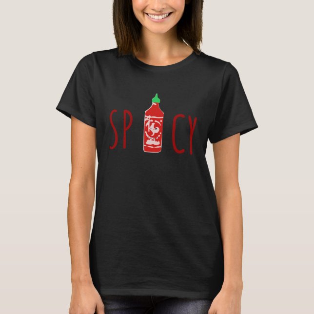 Camiseta Botella de salsa picante (Anverso)