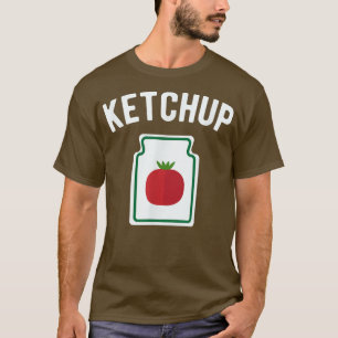 Camiseta Botella de Tomate Ketchup Graciosa Disfraz de Hall