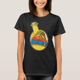 Camiseta Botella De Verano Tradicional Playa De Artista De 