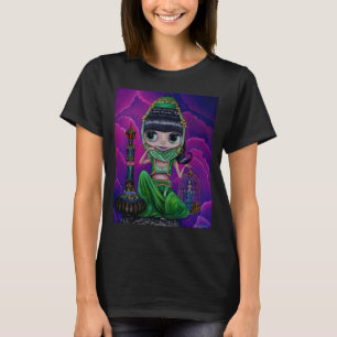 Camiseta Botella mágica Green Big Eye Genie Chica