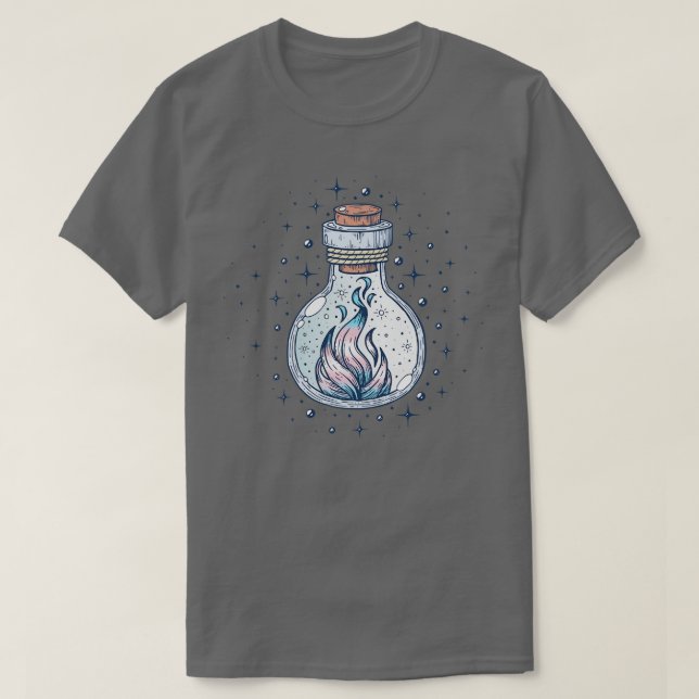 Camiseta Botella transgénero de video oculto de incendio tr (Diseño del anverso)