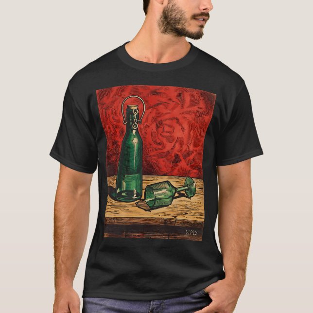 Camiseta Botella Verde (Anverso)