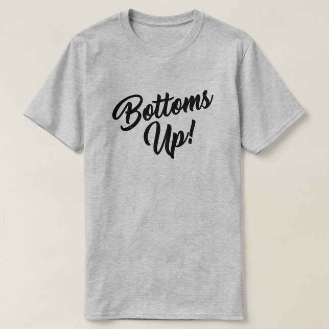 CAMISETA ¡BOTELLAS ARRIBA! (Diseño del anverso)