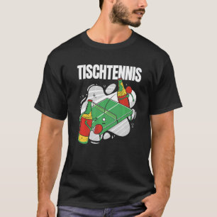 Camiseta Botellas De Cerveza Con Mesa De Tenis De Mesa De C