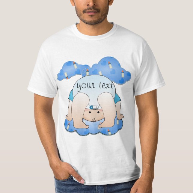 Camiseta Botellas y nubes para niños adultos - Personalizad (Anverso)