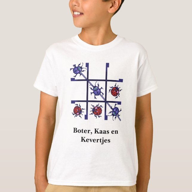 Camiseta Boter, kaas en kevertjes. Pixelart T-shirt (Anverso)
