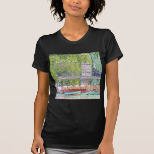 Camiseta Botes de cisne de Boston con lápiz y filtro de tin