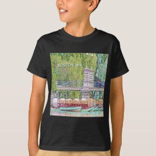 Camiseta Botes de cisne de Boston con lápiz y filtro de tin