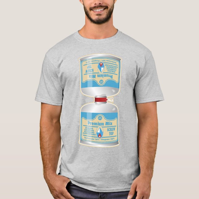 Camiseta Botes de gas de Camp Stove Propano Butane (Anverso)