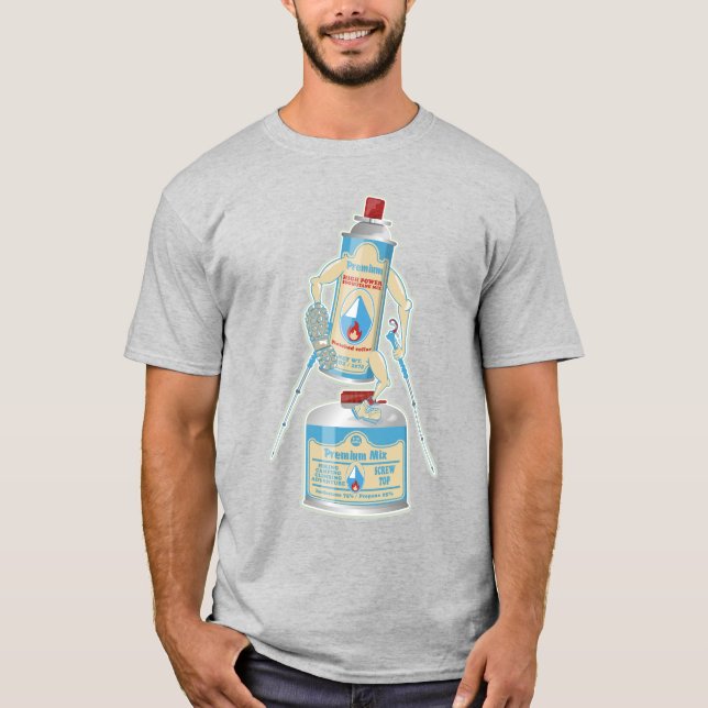 Camiseta Botes de gas para la cocina del campamento excursi (Anverso)