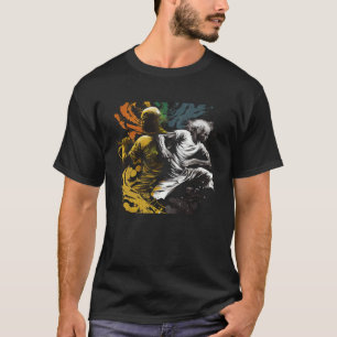 Camiseta Botes gráficos de la Capoeira brasileña para hombr