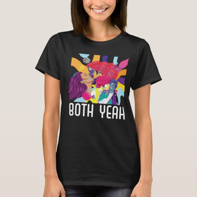 Camiseta Both Yeah Bi Bisexual Rainbow Pride Bisexuality LG (Anverso)