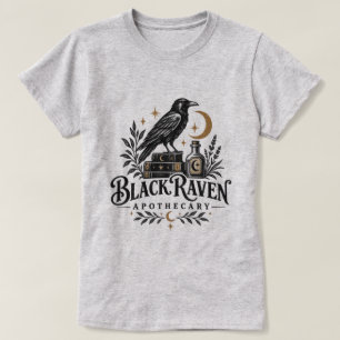 Camiseta Botica Cuervo Negro- Halloween