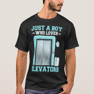 Camiseta Botón de ascensor para amantes de ascensores