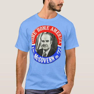 Camiseta botón de campaña presidencial de George McGovern e