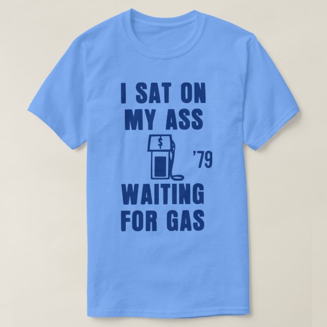 Camiseta Botón de crisis energética de escasez de gas en lo (Diseño del anverso)