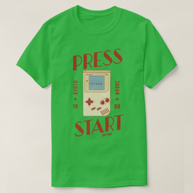 CAMISETA BOTÓN DE INICIO DE PRENSA (Diseño del anverso)