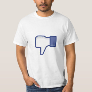 Camiseta Botón de la aversión de Facebook - divertido
