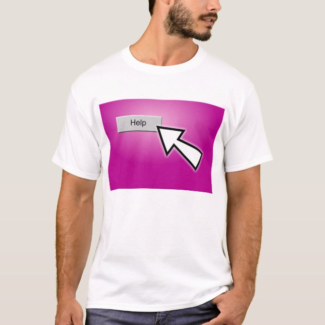 Camiseta Botón de la ayuda (Anverso)