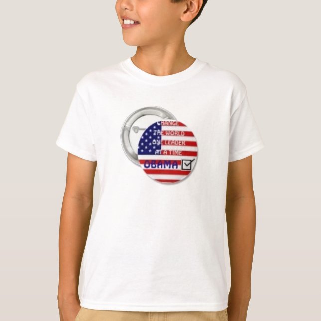 Camiseta botón de obama (Anverso)