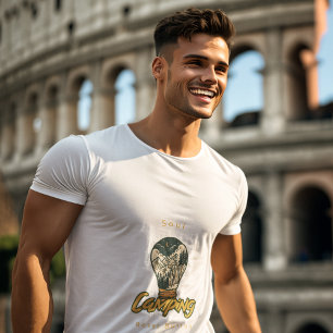 Camiseta Botón de restablecimiento de almas para acampar