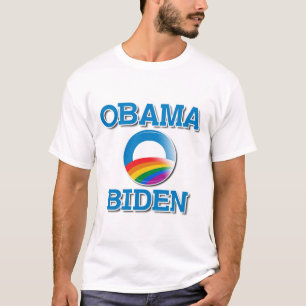 Camiseta Botón del orgullo de Obama Biden
