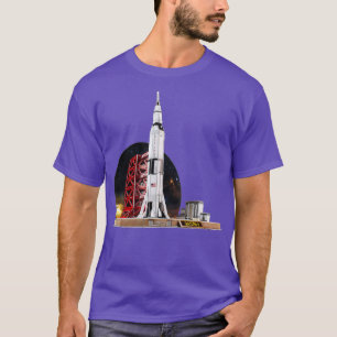 Camiseta Botón espacial Saturn V