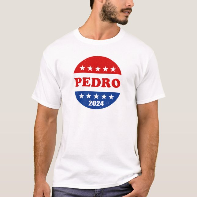 Camiseta Botón Pedro Voter Elecciones 2024 (Anverso)