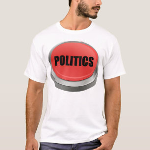 Camiseta Botón Rojo - Política