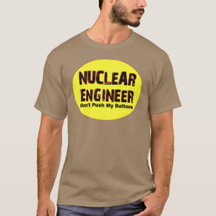 Camiseta Botones de ingeniero nuclear