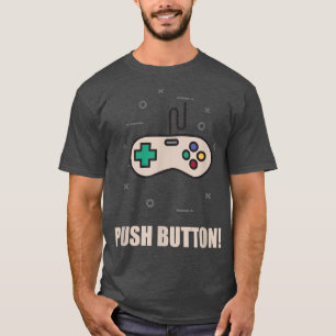 Camiseta Botones de inserción del controlador de juegos