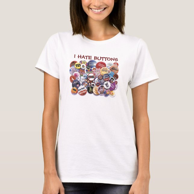 Camiseta Botones de odio (Anverso)