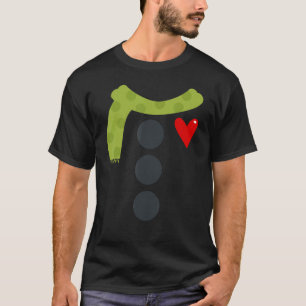 Camiseta Botones de Snowman disfraces Navidades divertidos 