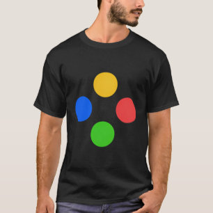Camiseta Botones del controlador de juegos Abxy