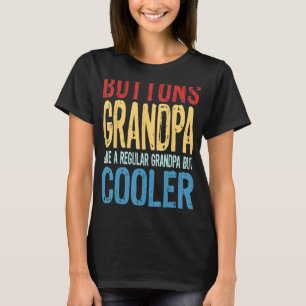 Camiseta Botones masculinos abuelito como abuelo normal per