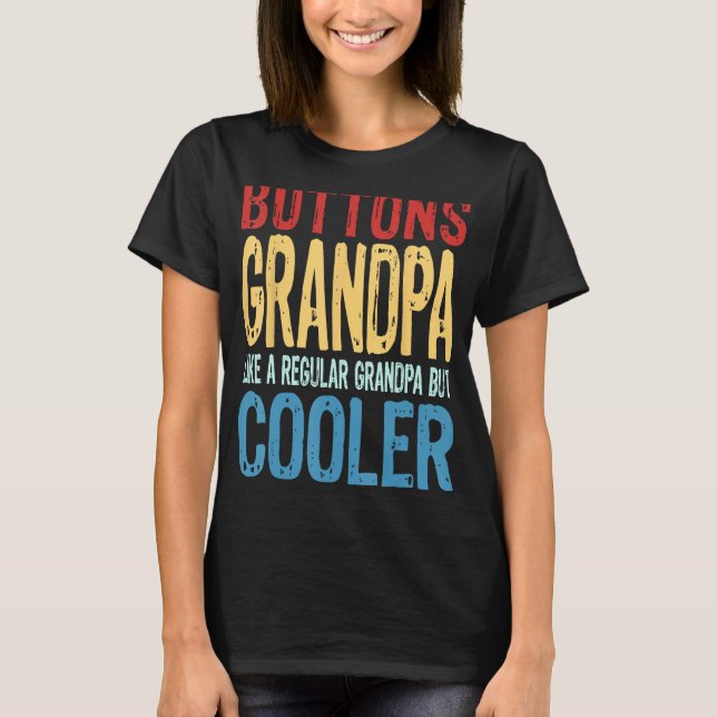 Camiseta Botones masculinos abuelito como abuelo normal per (Anverso)
