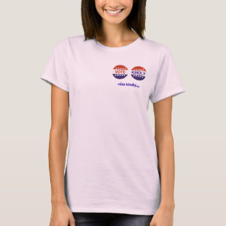 Camiseta Botones orgánicos de votación amables Tee