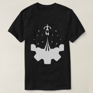 Camiseta Bots sobre las nubes