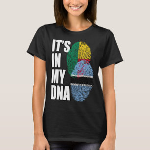 Camiseta Botsuana Y Beninesa Mezclan El Patrimonio De La Ba
