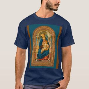 Camiseta Botticelli (1445-1510) Madonna & Child Enthroned
