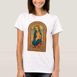 Camiseta Botticelli (1445-1510) Madonna & Child Enthroned