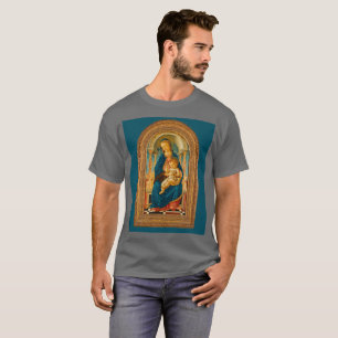 Camiseta Botticelli (1445-1510) Madonna & Child Enthroned