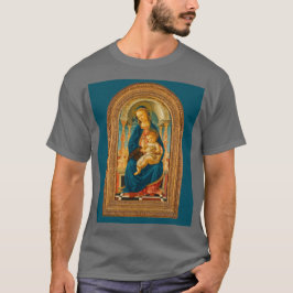 Camiseta Botticelli (1445-1510) Madonna & Child Enthroned