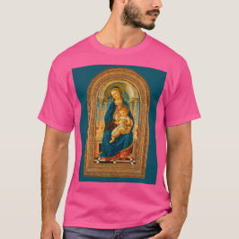 Camiseta Botticelli (1445-1510) Madonna & Child Enthroned