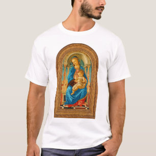 Camiseta Botticelli (1445-1510) Madonna & Child Enthroned