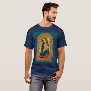 Camiseta Botticelli (1445-1510) Madonna & Child Enthroned