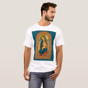 Camiseta Botticelli (1445-1510) Madonna & Child Enthroned