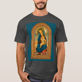 Camiseta Botticelli (1445-1510) Madonna & Child Enthroned