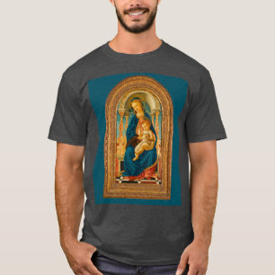 Camiseta Botticelli (1445-1510) Madonna & Child Enthroned