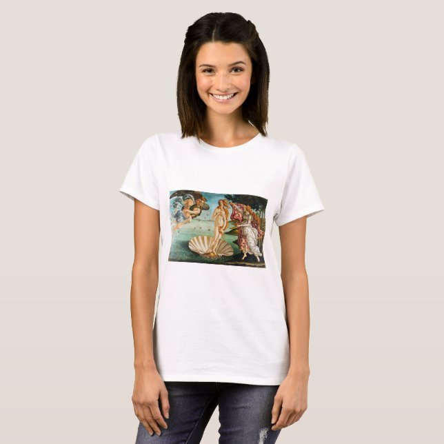 Camiseta BOTTICELLI - El nacimiento de Venus 1483 (Anverso completo)